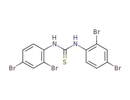 Molecular Structure of 859807-77-5 (<i>N</i>,<i>N</i>'-bis-(2,4-dibromo-phenyl)-thiourea)