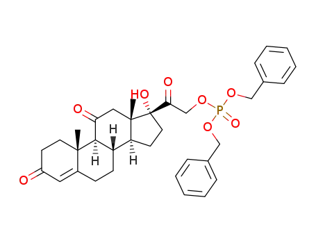 21-(bis-benzyloxy-phosphoryloxy)-17-hydroxy-pregn-4-ene-3,11,20-trione