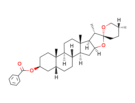 Molecular Structure of 4952-69-6 (<i>O</i>-Benzoyl-smilagenin)