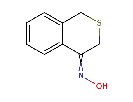 Molecular Structure of 59961-18-1 (1H-2-Benzothiopyran-4(3H)-one, oxime)