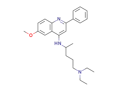 Molecular Structure of 47627-53-2 (<i>N</i><sup>4</sup>,<i>N</i><sup>4</sup>-diethyl-<i>N</i><sup>1</sup>-(6-methoxy-2-phenyl-[4]quinolyl)-1-methyl-butanediyldiamine)