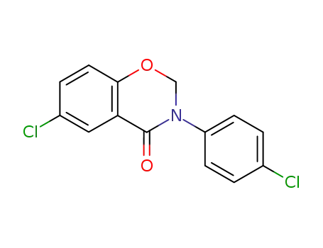 4H-1,3-BENZOXAZIN-4-ONE, 6-CHLORO-3-(p-CHLOROPHENYL)-2,3-DIHYDRO-