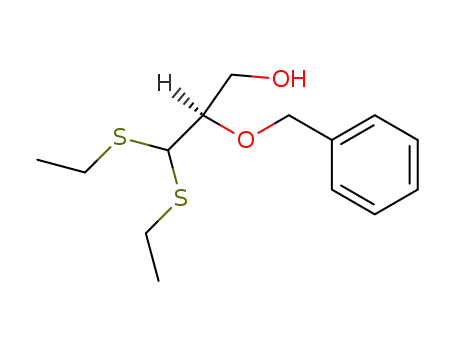 (<i>R</i>)-3,3-bis-ethylsulfanyl-2-benzyloxy-propan-1-ol