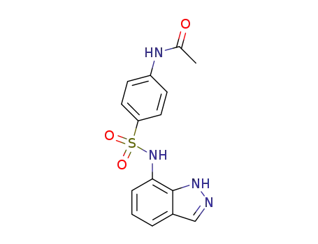 Molecular Structure of 857621-48-8 (<i>N</i>-acetyl-sulfanilic acid-(1<sup>(2)</sup><i>H</i>-indazol-7-ylamide))