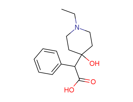 (1-Ethyl-4-hydroxy-4-piperidinyl)(phenyl)acetic acid cas  5449-34-3
