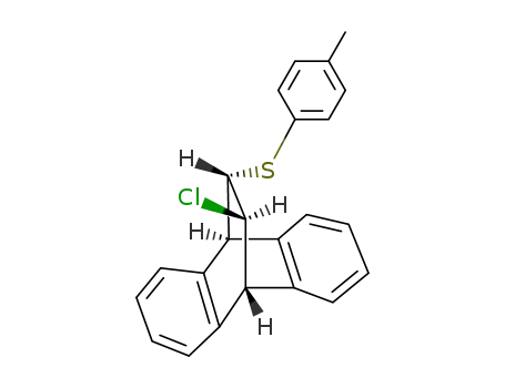 (+/-)-<i>trans</i>-11-chloro-12-<i>p</i>-tolylsulfanyl-9,10-dihydro-9,10-ethano-anthracene