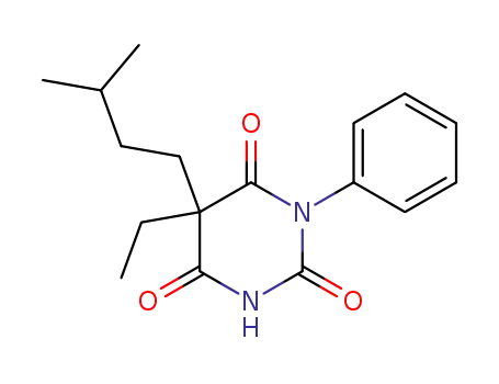 Molecular Structure of 66968-55-6 (5-Ethyl-5-isopentyl-1-phenylbarbituric acid)