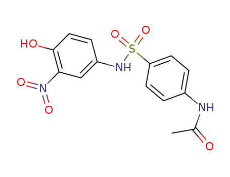 Molecular Structure of 857621-94-4 (<i>N</i>-acetyl-sulfanilic acid-(4-hydroxy-3-nitro-anilide))