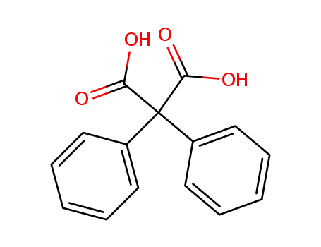 Molecular Structure of 5457-11-4 (2,2-diphenylpropanedioic acid)