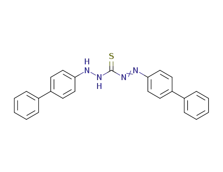 Molecular Structure of 73507-47-8 (Diazenecarbothioic acid, (1,1'-biphenyl)-4-yl-, 2-(1,1'-biphenyl)-4-ylhydrazide)