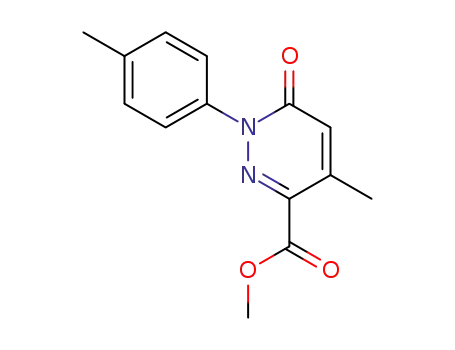 4-methyl-6-oxo-1-<i>p</i>-tolyl-1,6-dihydro-pyridazine-3-carboxylic acid methyl ester