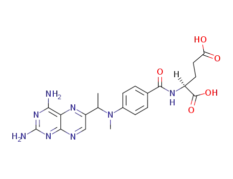 Molecular Structure of 25663-23-4 (N-[4-[[1-(2,4-Diamino-6-pteridinyl)ethyl]methylamino]benzoyl]-L-glutamic acid)