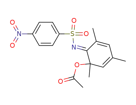 5-acetoxy-1,3,5-trimethyl-6-(4-nitro-benzenesulfonylimino)-cyclohexa-1,3-diene