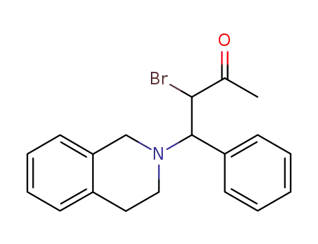 3-bromo-4-(3,4-dihydro-1<i>H</i>-[2]isoquinolyl)-4-phenyl-butan-2-one