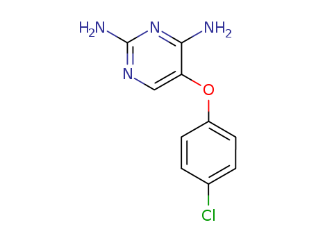 Pyrimidine, 2,4-diamino-5-(p-chlorophenoxy)- cas  7331-20-6