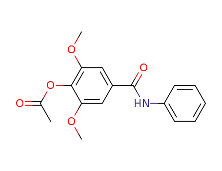 4-acetoxy-3,5-dimethoxy-benzoic acid anilide