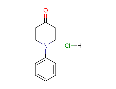 Molecular Structure of 6328-93-4 (1-PHENYLPIPERIDIN-4-ONE HYDROCHLORIDE)