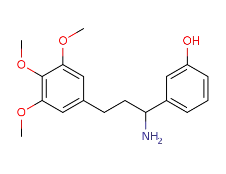 Molecular Structure of 6322-19-6 (3-[1-amino-3-(3,4,5-trimethoxyphenyl)propyl]phenol)