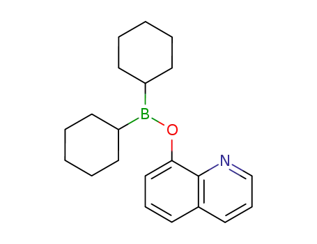 Molecular Structure of 32705-42-3 (quinolin-8-yl dicyclohexylborinate)