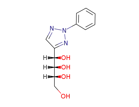 Molecular Structure of 205990-41-6 (D-(1<i>S</i>)-1-(2-phenyl-2<i>H</i>-[1,2,3]triazol-4-yl)-erythritol)