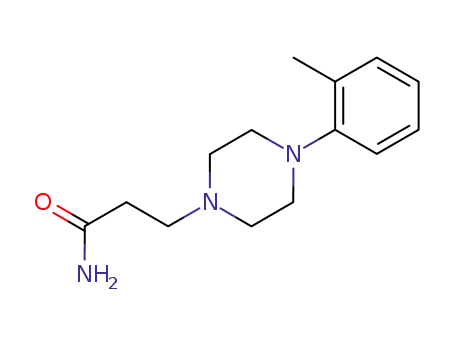 Molecular Structure of 61015-47-2 (3-[4-(2-methylphenyl)piperazin-1-yl]propanamide)