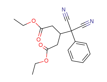 3-(dicyano-phenyl-methyl)-glutaric acid diethyl ester