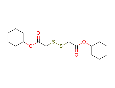 Molecular Structure of 23959-97-9 (bis(cyclohexyl) dithiodiglycolate)
