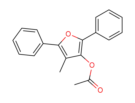 Molecular Structure of 412300-58-4 (acetic acid-(4-methyl-2,5-diphenyl-[3]furyl ester))