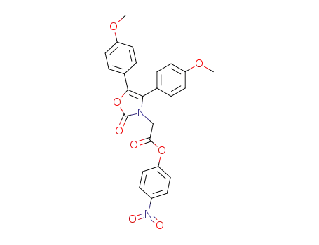 [4,5-bis-(4-methoxy-phenyl)-2-oxo-oxazol-3-yl]-acetic acid 4-nitro-phenyl ester