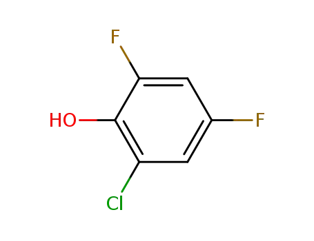 Molecular Structure of 2267-99-4 (Phenol,  2-chloro-4,6-difluoro-)