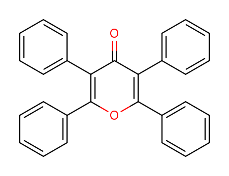 Molecular Structure of 14174-27-7 (4H-Pyran-4-one, 2,3,5,6-tetraphenyl-)