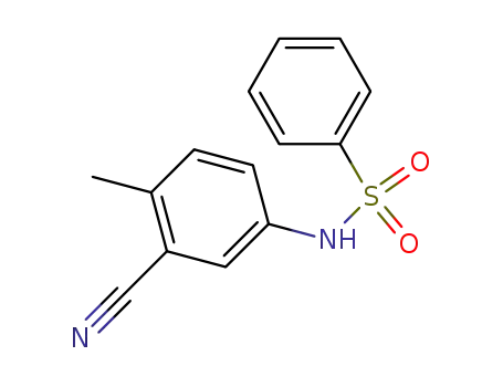 5-benzenesulfonylamino-2-methyl-benzonitrile