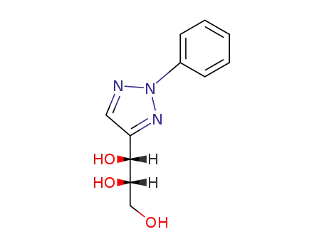 Molecular Structure of 15476-35-4 (1-(2-phenyl-2H-1,2,3-triazol-4-yl)propane-1,2,3-triol)
