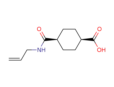 Molecular Structure of 100055-56-9 (<i>cis</i>-4-allylcarbamoyl-cyclohexanecarboxylic acid)