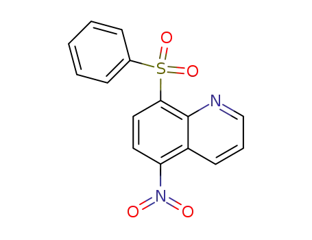 Quinoline,  5-nitro-8-(phenylsulfonyl)-