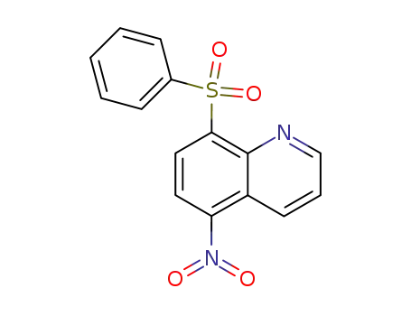 Molecular Structure of 855761-34-1 (Quinoline,  5-nitro-8-(phenylsulfonyl)-)