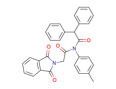 2H-Isoindole-2-acetamide,N-(2,2-diphenylacetyl)-1,3-dihydro-N-(4-methylphenyl)-1,3-dioxo- cas  7494-88-4