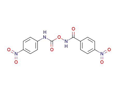 Molecular Structure of 54225-73-9 (<i>N</i>-(4-nitro-benzoyl)-<i>O</i>-(4-nitro-phenylcarbamoyl)-hydroxylamine)