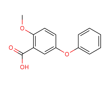 Molecular Structure of 63987-24-6 (2-Methoxy-5-phenoxybenzoic acid)
