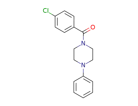 Molecular Structure of 18907-57-8 ((4-chlorophenyl)(4-phenylpiperazin-1-yl)methanone)