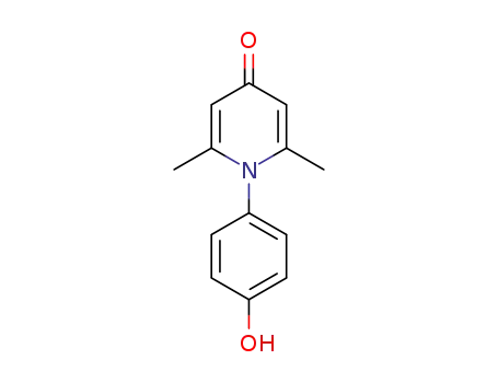Molecular Structure of 385374-16-3 (1-(4-hydroxyphenyl)-2,6-dimethylpyridin-4(1H)-one)