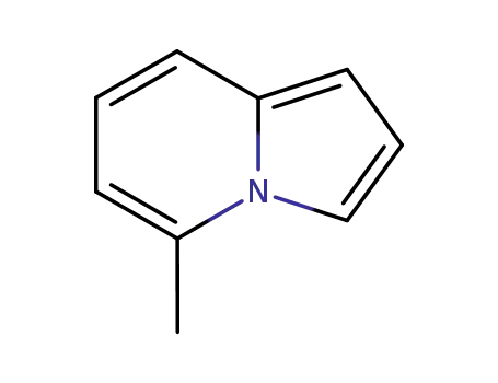 Molecular Structure of 1761-19-9 (5-Methylindolizine)