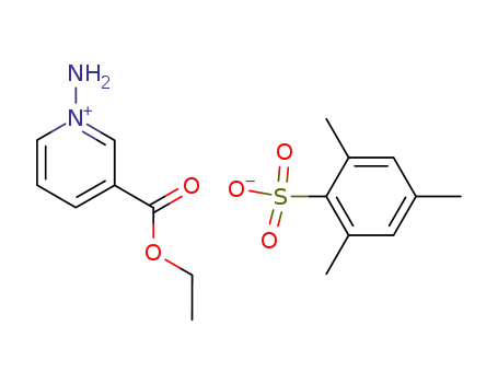 Molecular Structure of 40146-54-1 (1-amino-3-(ethoxycarbonyl)pyridin-1-ium 2,4,6-trimethylbenzenesulfonate)