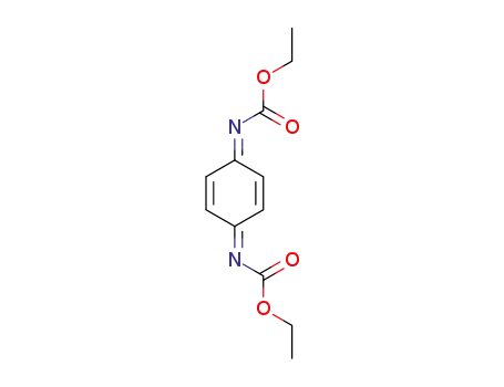 Molecular Structure of 116015-90-8 (N,N'-bisethoxycarbonyl-p-benzoquinone diimine)