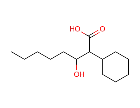 Molecular Structure of 92319-90-9 (2-cyclohexyl-3-hydroxy-octanoic acid)
