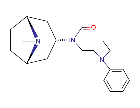 <i>N</i>-[2-(<i>N</i>-ethyl-anilino)-ethyl]-<i>N</i>-tropane-3<i>endo</i>-yl-formamide