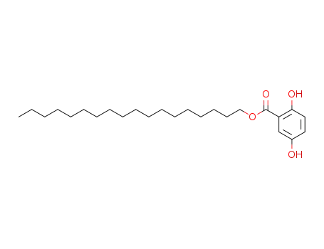 Molecular Structure of 127589-88-2 (Benzoic acid, 2,5-dihydroxy-, octadecyl ester)