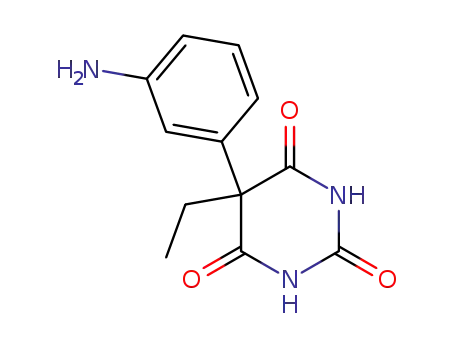 Molecular Structure of 427-16-7 (2,4,6(1H,3H,5H)-Pyrimidinetrione, 5-(3-aminophenyl)-5-ethyl-)