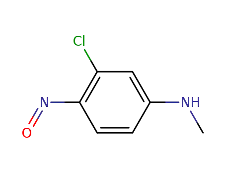 Molecular Structure of 115943-90-3 (3-chloro-<i>N</i>-methyl-4-nitroso-aniline)