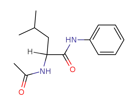 Molecular Structure of 67368-37-0 (<i>N</i>-acetyl-DL-leucine anilide)